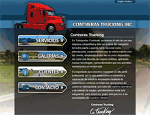 Tablet Screenshot of contrerastrucking.com